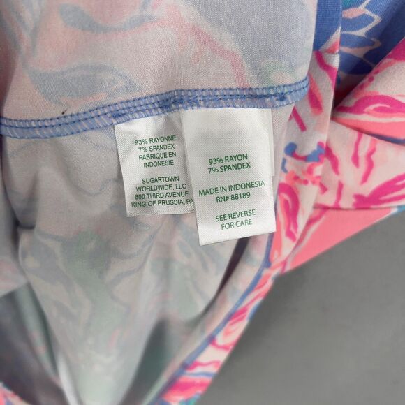 Lilly Pulitzer Dress Womens Medium Sophiletta UPF 50+  Blue Peri Resort Preppy - Picture 7 of 15